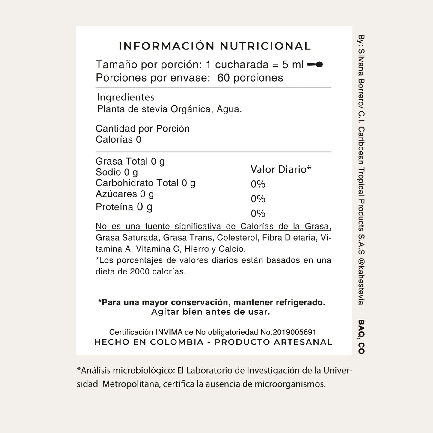 Stevia líquida botella 350 ml